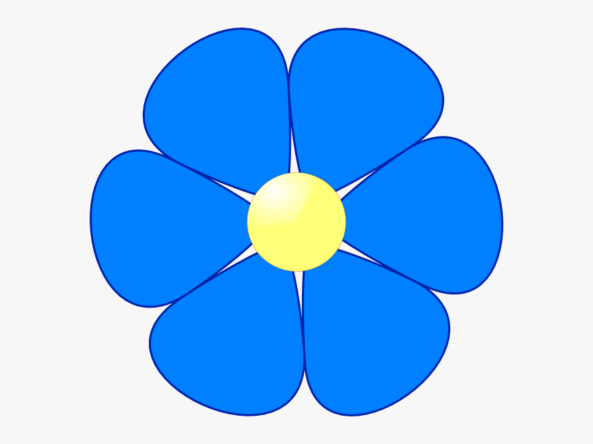 Blue Flower Svg Clip Arts, HD Png Download, Free Download