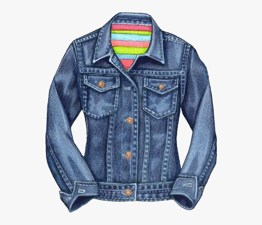 Jacket Clip Art Transprent - Jean Jacket Clip Art, HD Png Download, Free Download