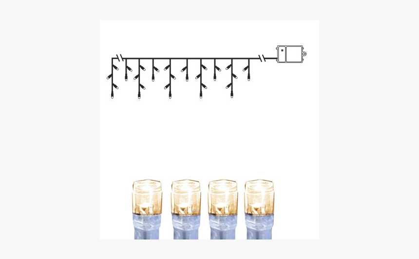 Icicle Lights Dura String Led - Light-emitting Diode, HD Png Download, Free Download