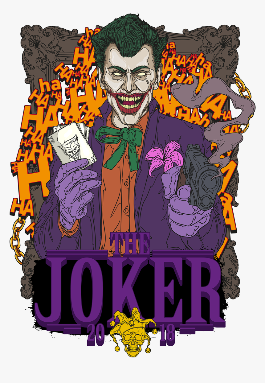 This Illustration Is Based On The Joker From The Dc - Poster, HD Png Download, Free Download