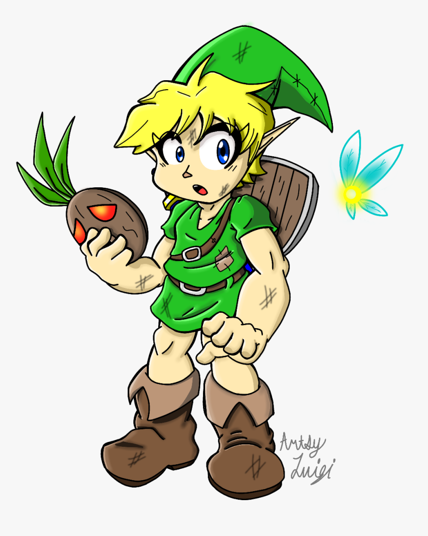 Young Link Majora"s Mask - Cartoon, HD Png Download, Free Download