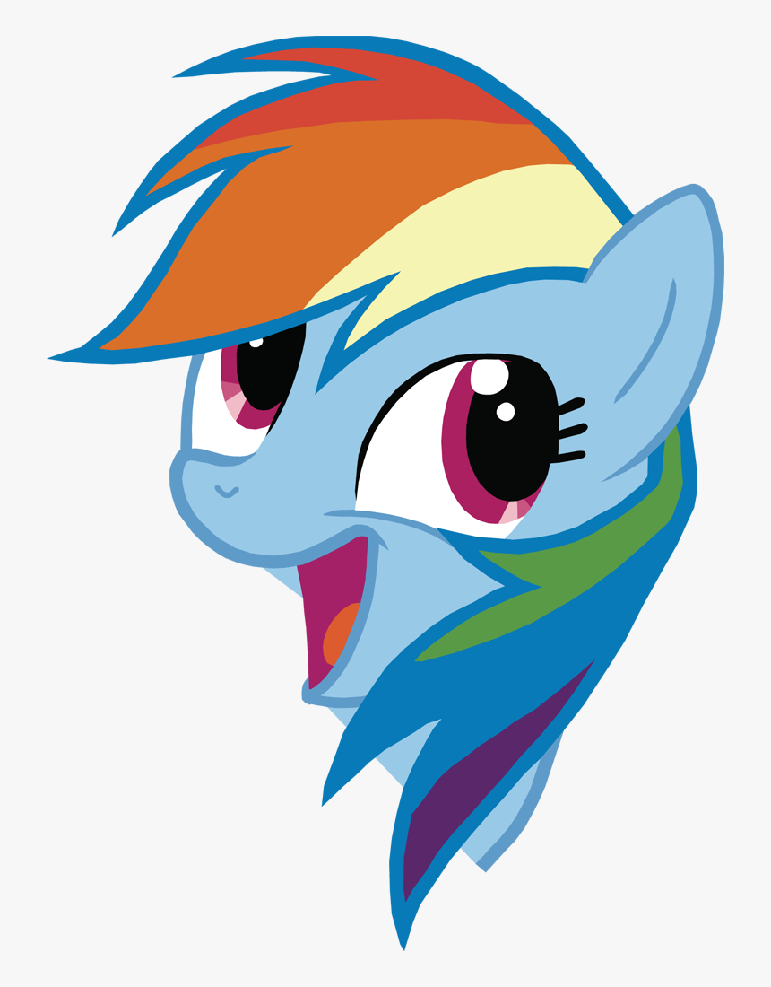 Rainbow Dash Face Download - Rainbow Dash Face, HD Png Download, Free Download