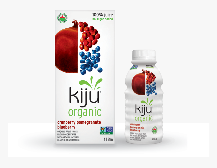 Organic Cranberry Pomegranate Blueberry Juice - Kiju, HD Png Download, Free Download