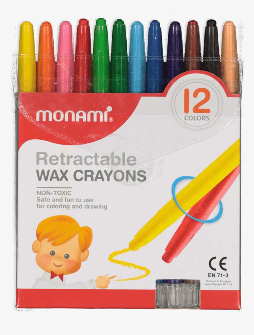 Monami Retractable Wax Crayons, HD Png Download, Free Download