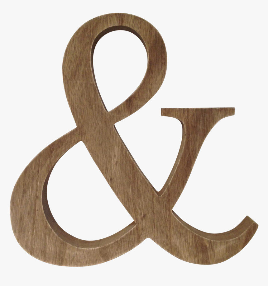 Ampersand Sign Png - Wooden Ampersand Png, Transparent Png, Free Download