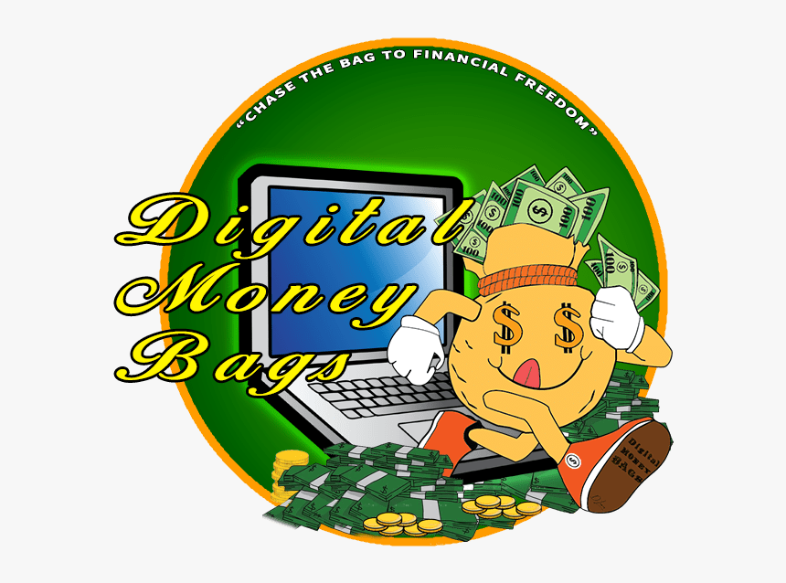 Digital Money Bags Logo - Cartoon, HD Png Download, Free Download