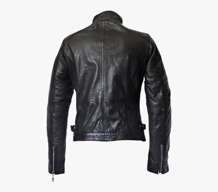 Leather Jacket With High Collar Women, HD Png Download, Free Download