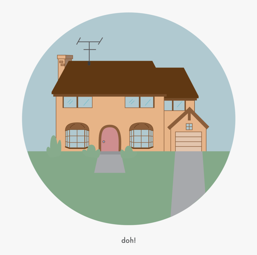 Simpsons - House, HD Png Download, Free Download