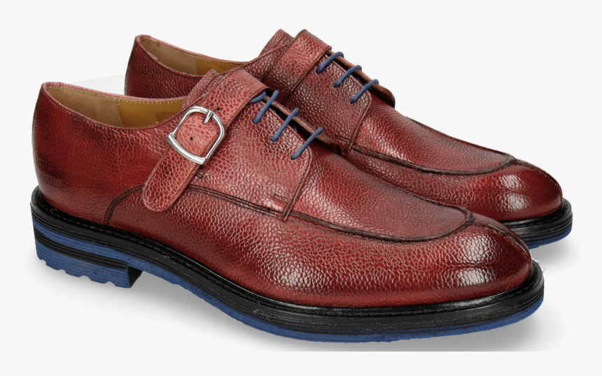 Derby Shoes Trevor 13 Scotch Grain Rich Red Crip Blue, HD Png Download, Free Download