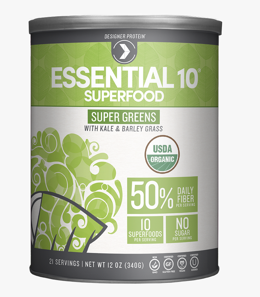 Superfood With Kale & Barley Grass - Usda Organic, HD Png Download, Free Download