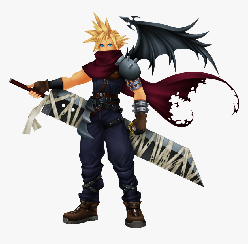 Cloud Strife Kingdom Hearts, HD Png Download, Free Download