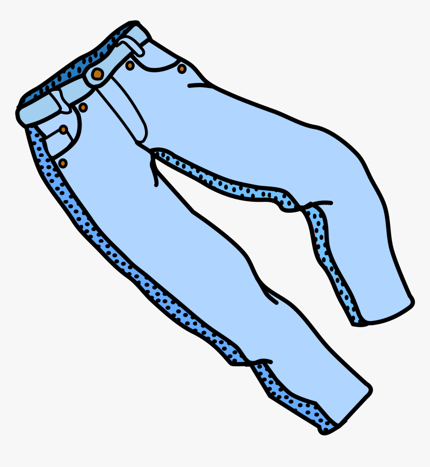 Jeans, Trousers Clipart - Pants Clipart, HD Png Download - kindpng