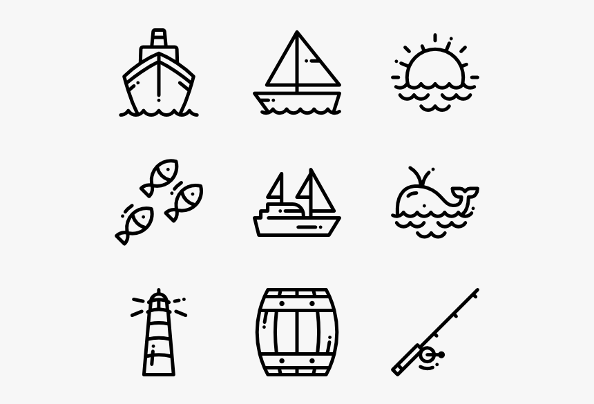 Nautical & Sailor - Nautical Icons, HD Png Download, Free Download