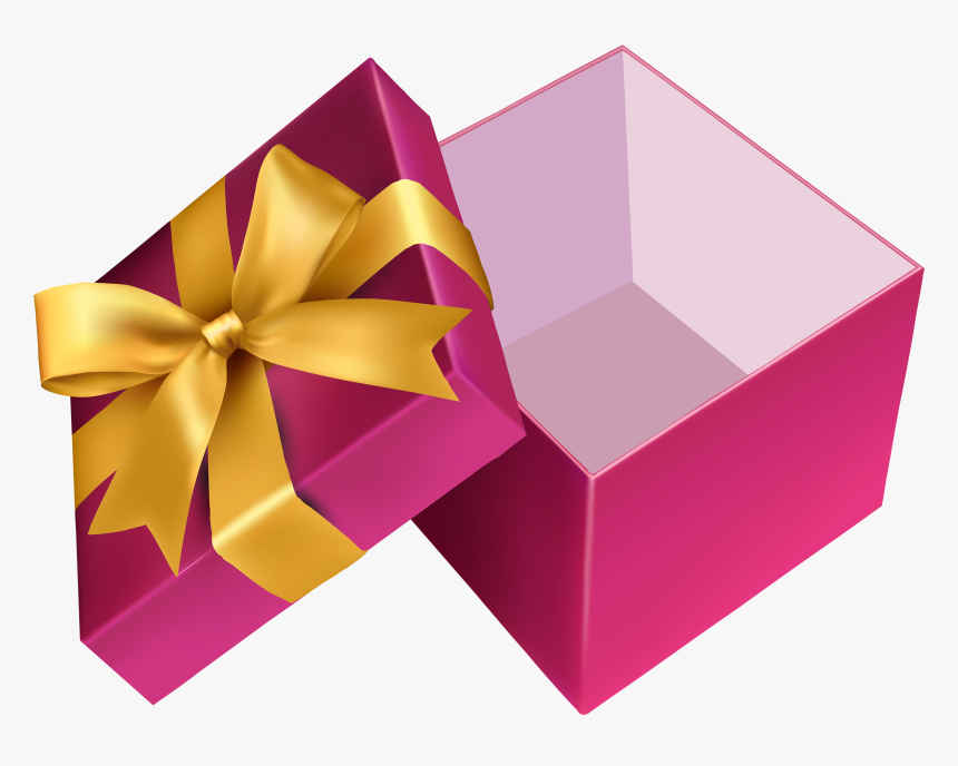 Pink Open Gift Png Clipart, Transparent Png, Free Download