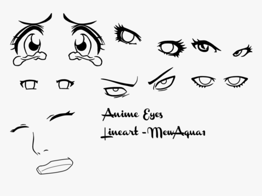 Anime Eyes 1png - Drawing, Transparent Png, Free Download