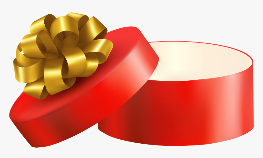 Red Open Gift Png Clipart - Open Gift Clipart Png, Transparent Png, Free Download