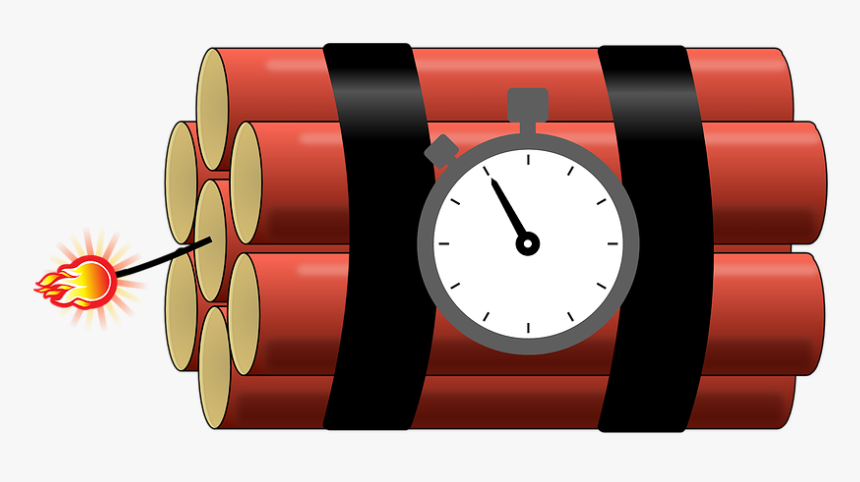 Bomba, Temporizador, A Punto De Estallar, Dinamita - Clock, HD Png Download, Free Download