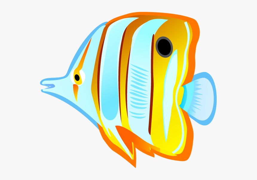 Number Clipart Fish - Tropical Fish Clipart, HD Png Download, Free Download