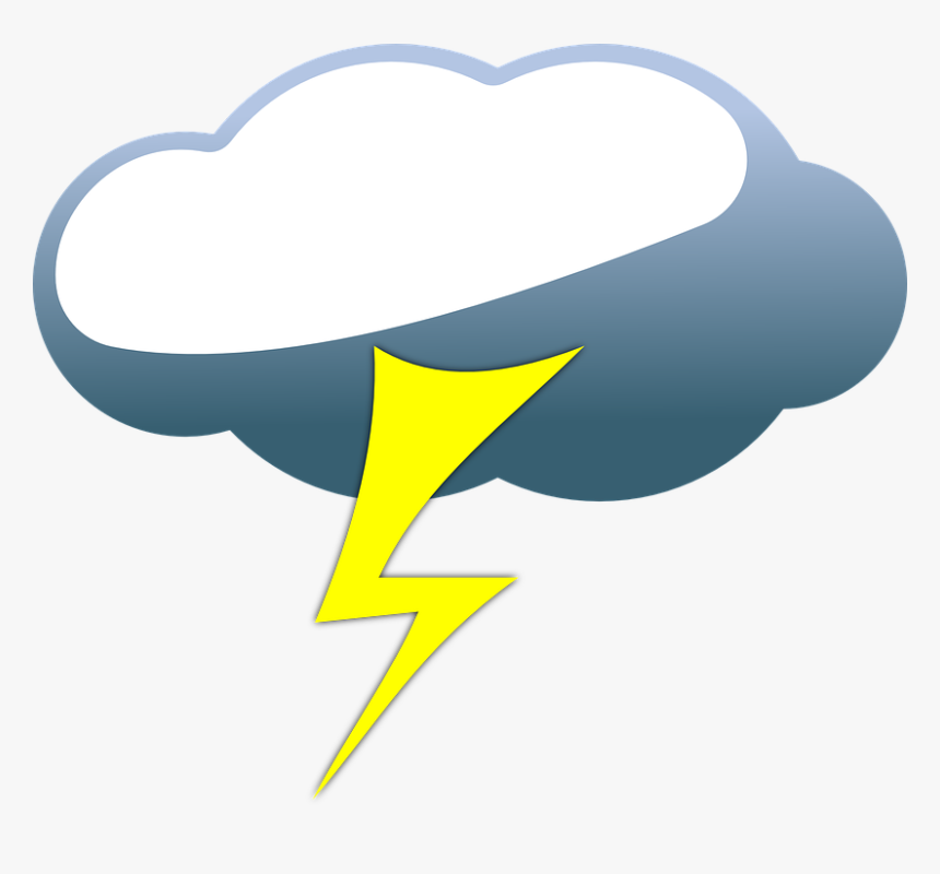 Rayo, Tormenta Eléctrica, Trueno, Nube, Clima, Azul - Uwaga Burza, HD Png Download, Free Download