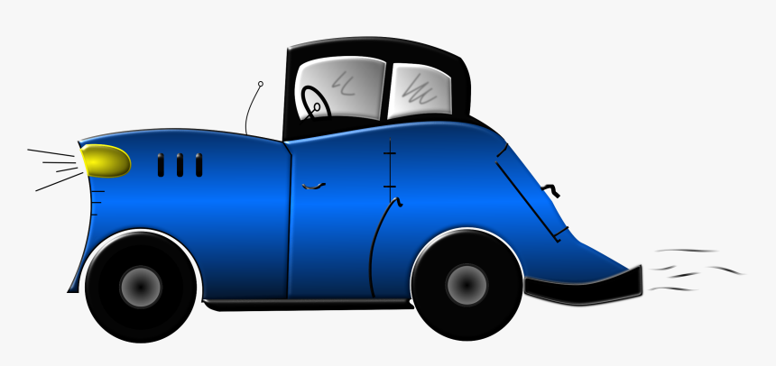 Clipart Cars Cartoon - Transparent Old Cartoon Car, HD Png Download, Free Download