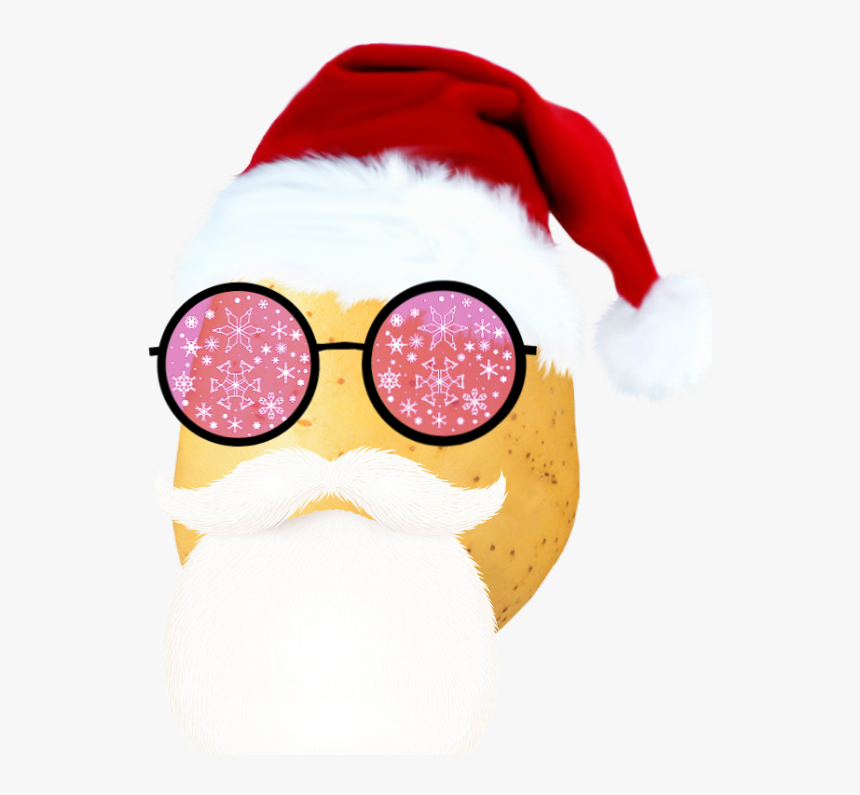 #christmas #potato #batata #papainoel - Cartoon, HD Png Download, Free Download