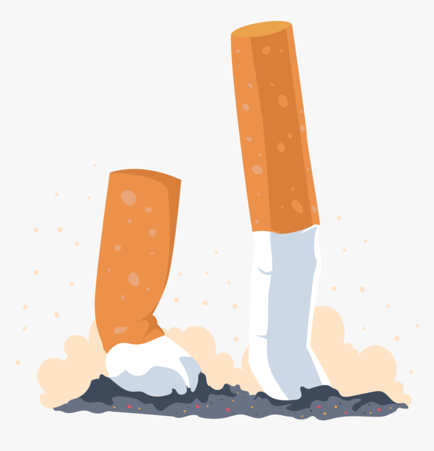 Cigarette Clipart Tobacco Product - Cigarette Butts Clip Art, HD Png