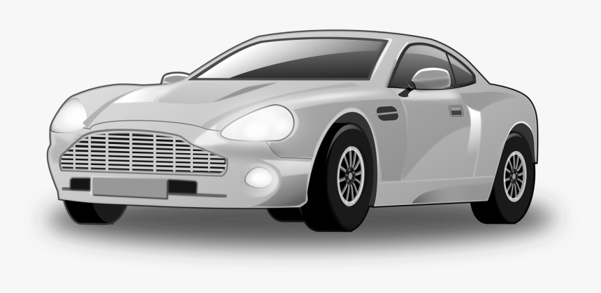 Silver Car Clip Art, HD Png Download, Free Download