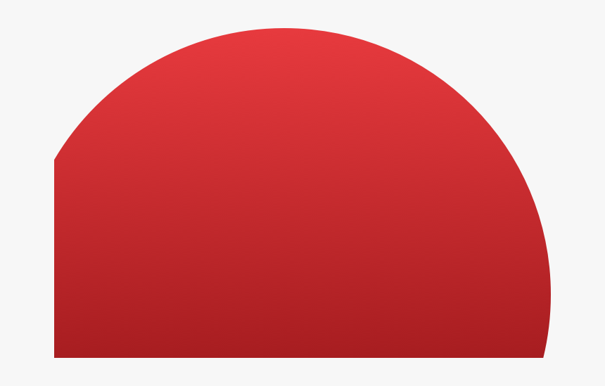 Semi Circle Png - Half A Red Circle Png, Transparent Png, Free Download