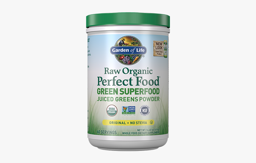 Raw Organic Perfect Food Green Superfood Powder Original - Garden Of Life, HD Png Download, Free Download