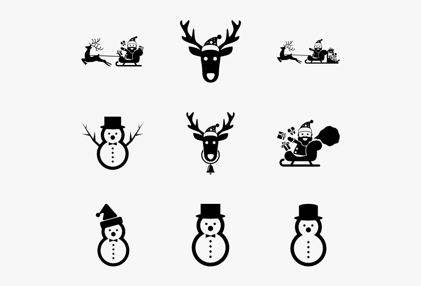 Santa Xmas - Snowman Icon, HD Png Download, Free Download