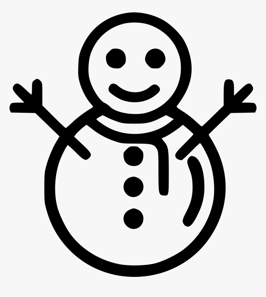 Christmas Snow Winter Snowman - Snowman Icon Png, Transparent Png, Free Download