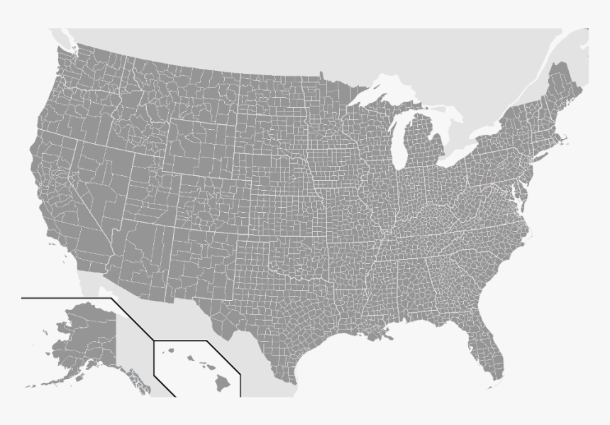 Election By County 2016, HD Png Download, Free Download