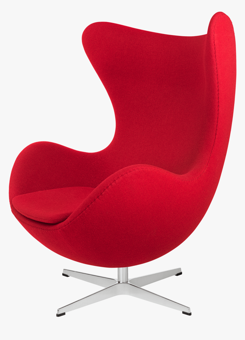 Egg Chair Red Fabric - Egg, HD Png Download, Free Download