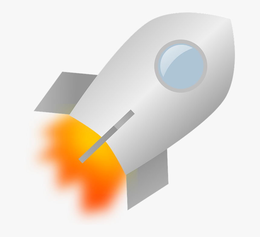 Transparent Rocket Fire Png - Rocket Ship Clear Background, Png Download, Free Download