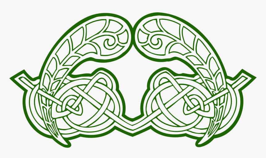 Celtic Ornaments Vector Free Leafs - Ornament Vector Png Green, Transparent Png, Free Download