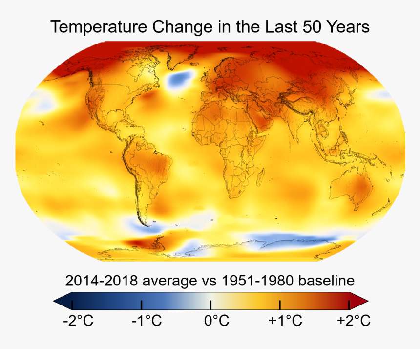 Global Warming Map 2019, HD Png Download, Free Download