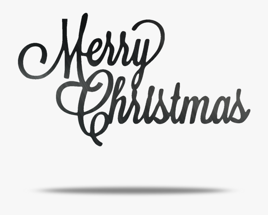 Merry Christmas Metal Wall Art - Merry Christmas Black Png, Transparent Png, Free Download