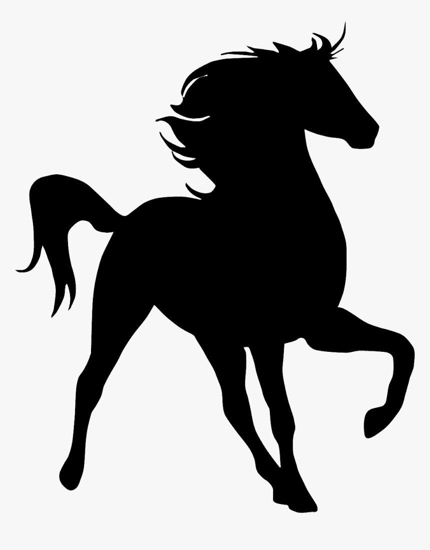 Horse Silhouette At Getdrawings - Gold Unicorn No Background, HD Png Download, Free Download