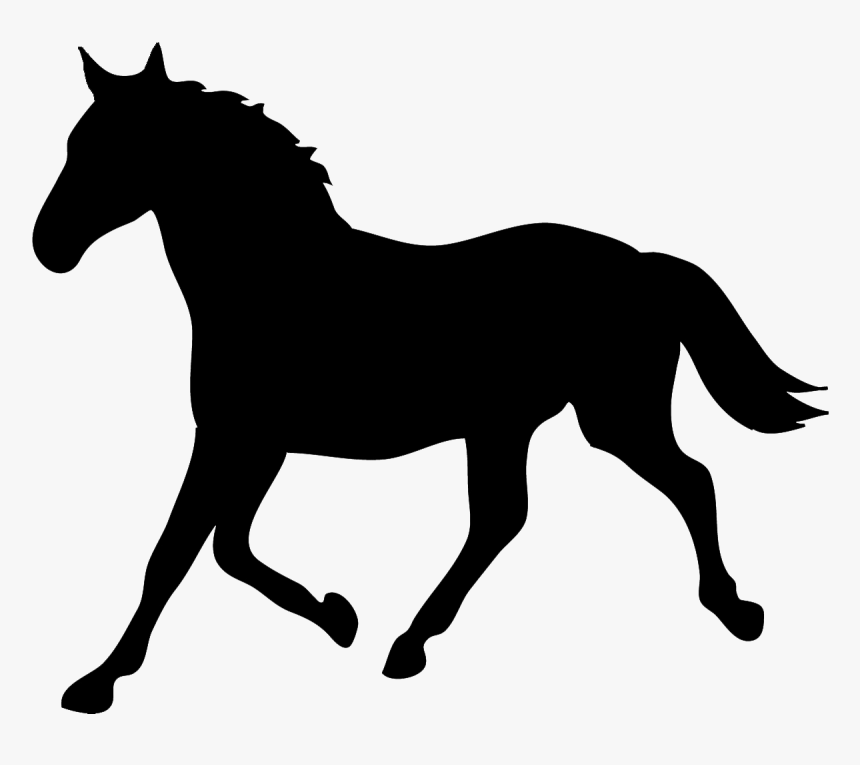 Tennessee Walking Horse Silhouette Equestrian Horse - Easy Horse Silhouette, HD Png Download, Free Download