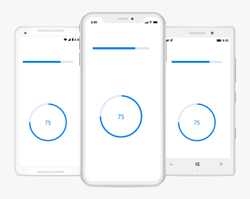 Forms Linear Progress Bar And Circular Progress Bar - Iphone, HD Png Download, Free Download