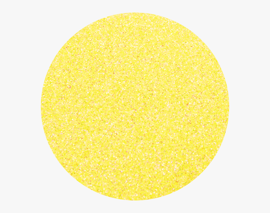 158 Mellow Yellow - Yellow Glitter Circle, HD Png Download, Free Download