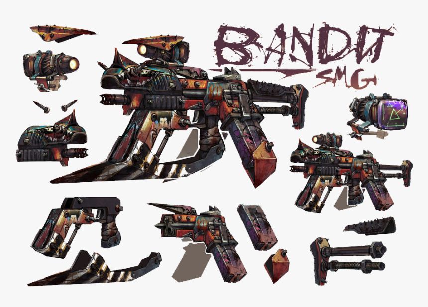 Borderlands 2 Weapon Textures - Borderlands 3 Weapon Design, HD Png Download, Free Download