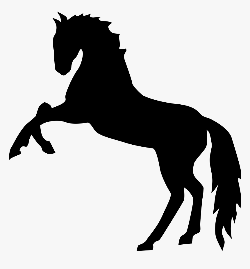 Standing Horse Silhouette Png Transparent Clip Art, Png Download, Free Download