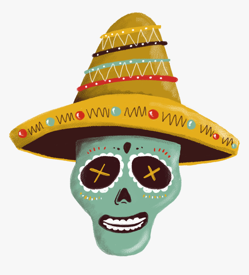 Sombrero Hat Mexico Calavera Headgear - Mexico 5 De Mayo Png, Transparent Png, Free Download