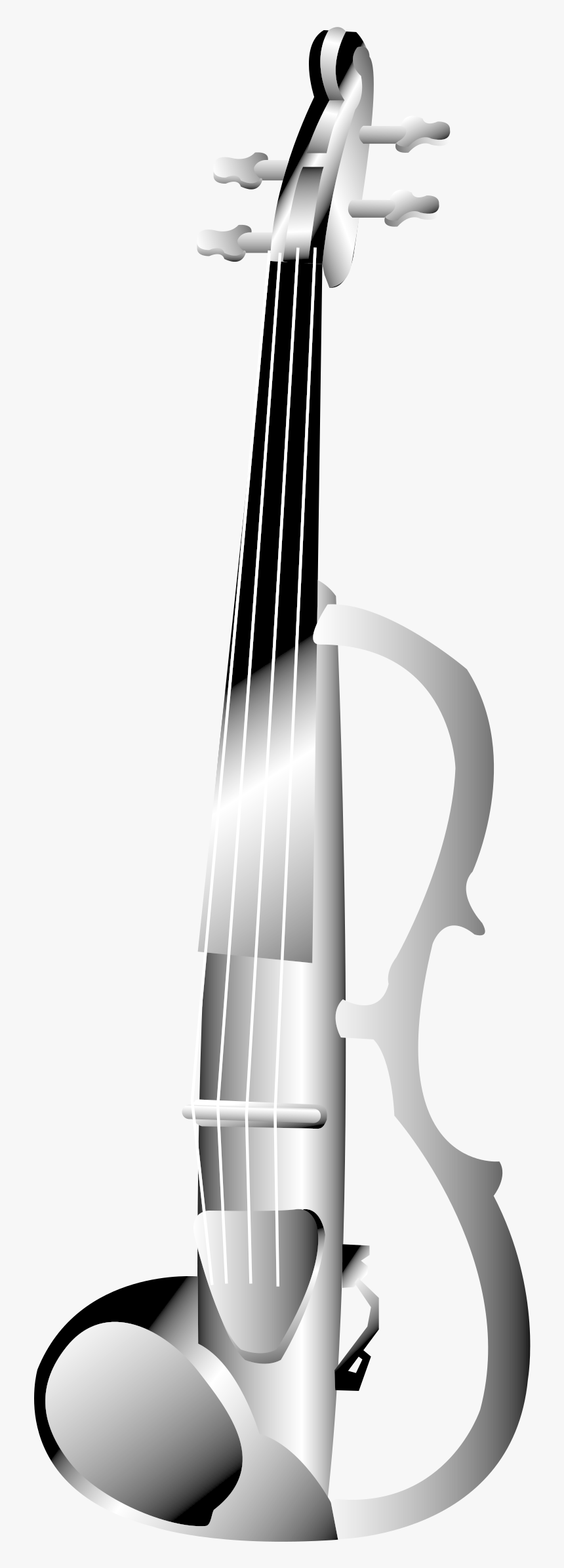 Electric Violin Clip Arts - Violin Png Free Black And White, Transparent Png, Free Download