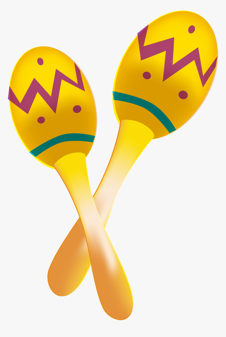 Mexican Sombrero Clipart - Cartoon Maraca Png, Transparent Png, Free Download