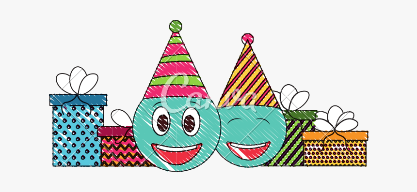 Birthday Hat Drawing At Paintingvalley, HD Png Download, Free Download