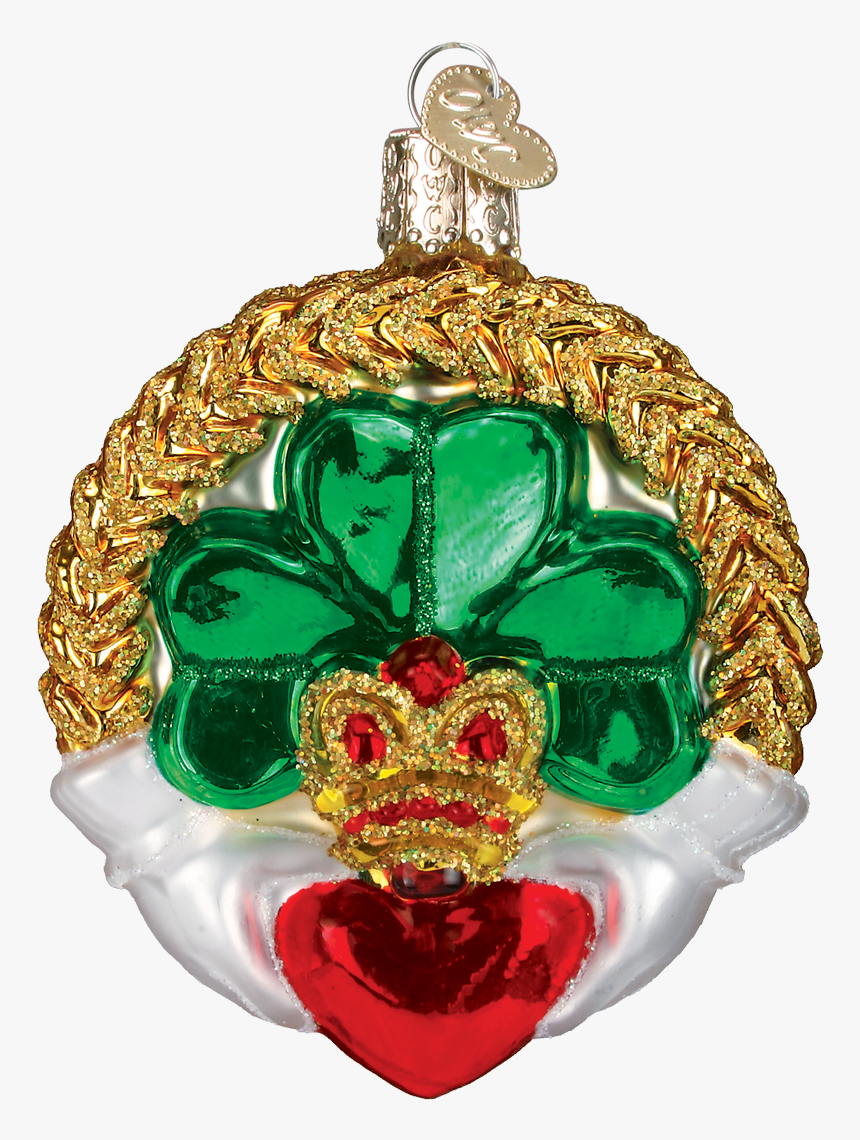 Irish Claddagh Old World Glass Ornament - Old World Christmas, HD Png Download, Free Download