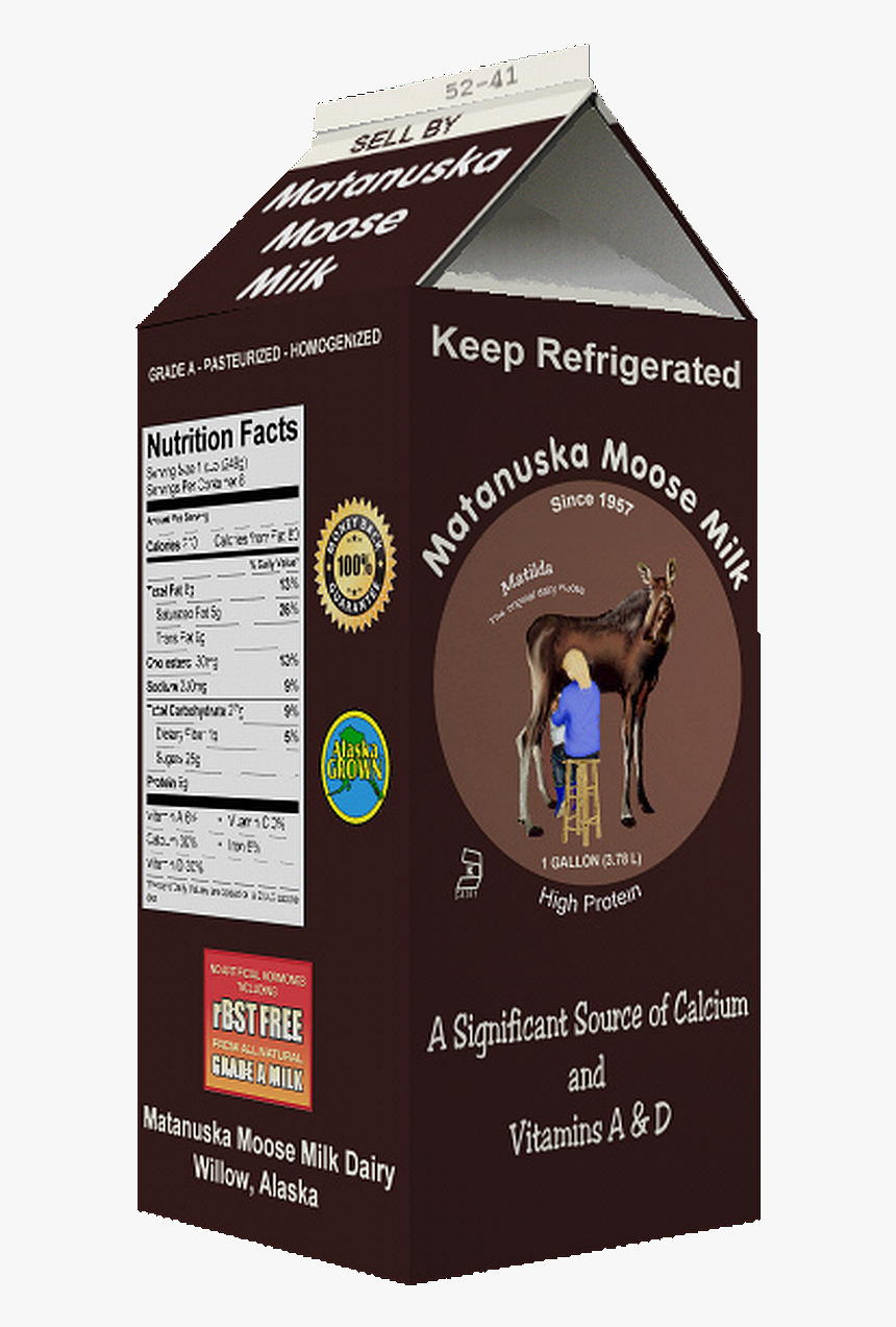 Moose Milk Carton , Png Download - Stallion, Transparent Png, Free Download