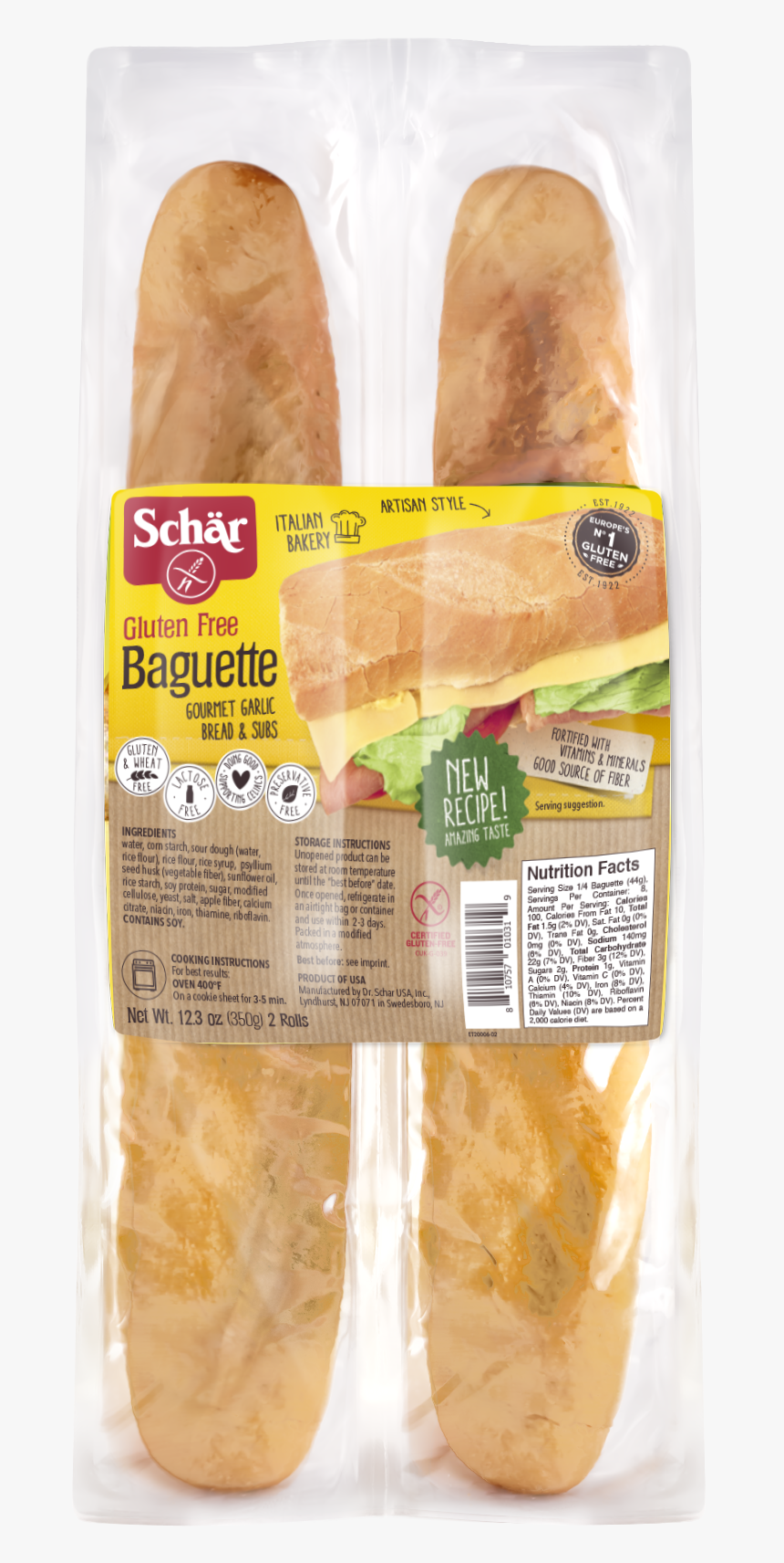 Schar"s Gluten Free Parbaked Baguettes"
 Title="schar"s - Bratwurst, HD Png Download, Free Download